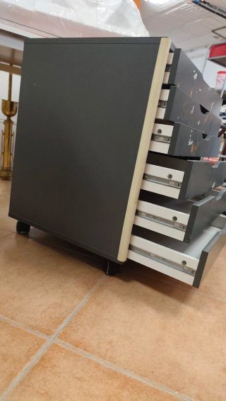 Mueble Cajonera Ikea Alex 6 Cajones Gris