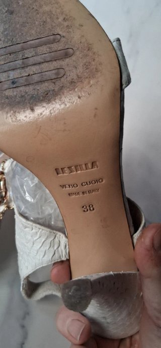 Sandali Le Silla bianchi con decorazioni