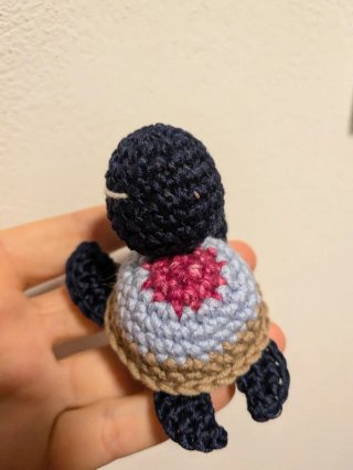Tartaruga uncinetto fatta a mano