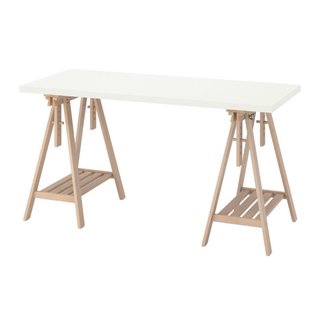 Escritorio IKEA LAGKAPTEN con caballetes FINNVARD