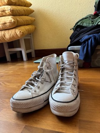 Converse All Star Plataforma Blancas