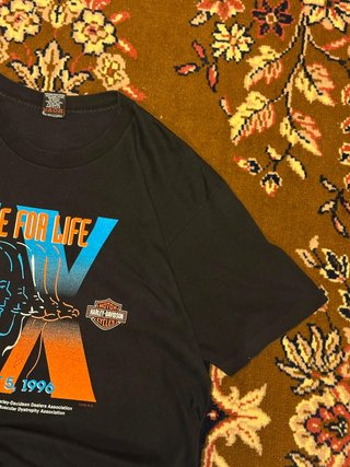 Camiseta Harley Davidson Ride for Life IX 1996 USA