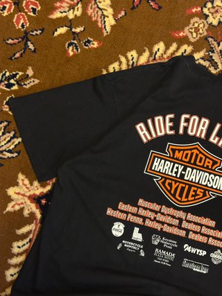 Camiseta Harley Davidson Ride for Life IX 1996 USA