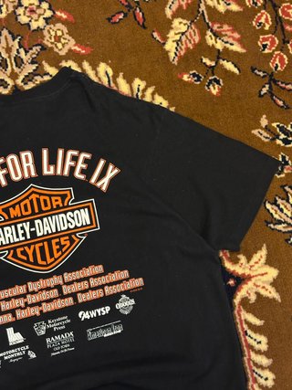 Camiseta Harley Davidson Ride for Life IX 1996 USA