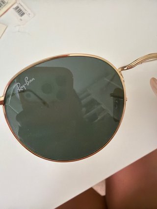 Gafas Ray-Ban Redondas Doradas y Negras