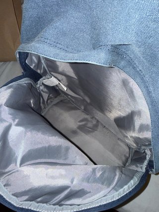Mochila Totto Azul y Beige