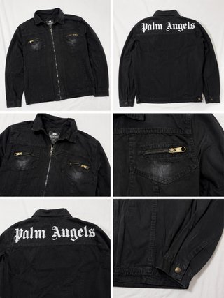 Chaqueta Palm Angels Negra Hombre