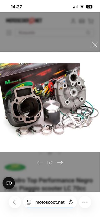 Top negro piaggio 80cc