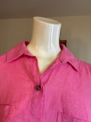 Blusa Lino Rosa Intenso Talla 40