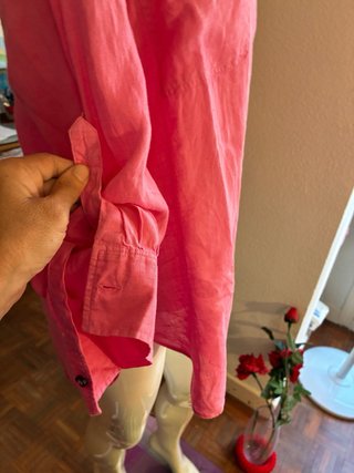 Blusa Lino Rosa Intenso Talla 40