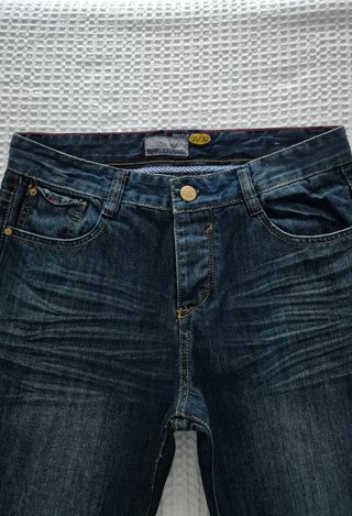 Pantalón ajustado vaquero azul oscuro Stich&Soul