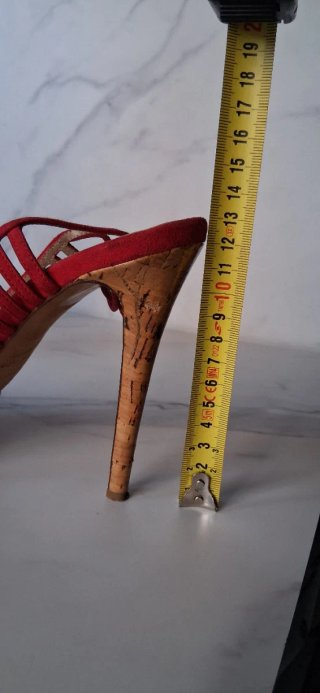 Sandali Le Silla in camoscio rossi