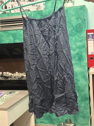 Camiseta tirantes azul/gris