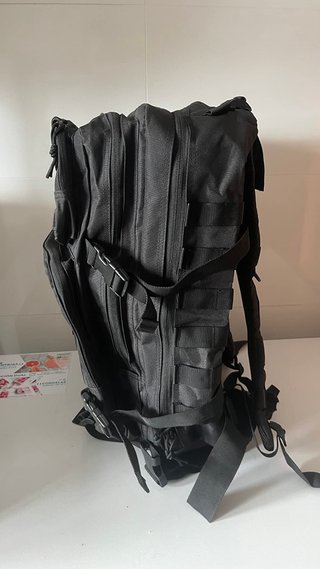 Mochila Táctica Militar 45L Negra Impermeable