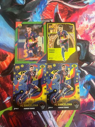 Lote 4 Cromos Ferran Torres Daka FC Barcelona