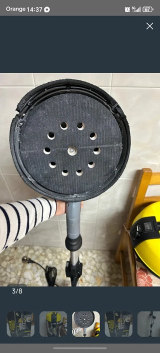Lijadora de pared y aspirador industrial