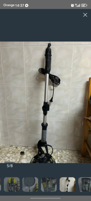 Lijadora de pared y aspirador industrial