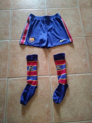 Calzonas y calcetines infantil  FC Barcelona. Nike