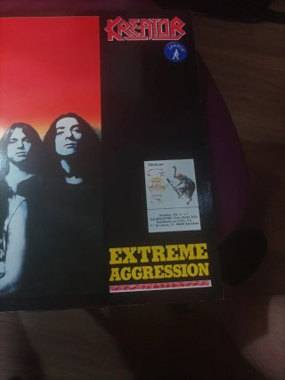 Vinilo Kreator Extreme Aggression 1989 1a edición
