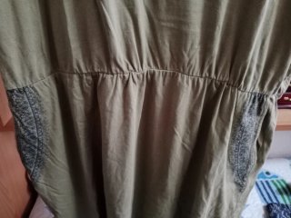 Vestido verde de verano con detalles XXL talla 50