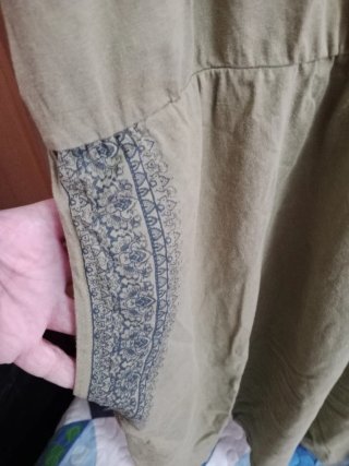 Vestido verde de verano con detalles XXL talla 50