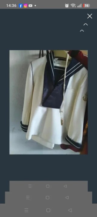 Traje de comunión niño blanco y azul
