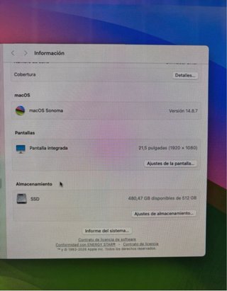 Apple iMac 21,5” 2011 Plata