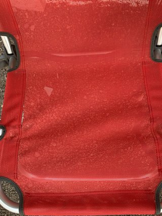 2 Sedie da Spiaggia Rosse Pieghevoli per Campeggio