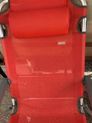2 Sedie da Spiaggia Rosse Pieghevoli per Campeggio