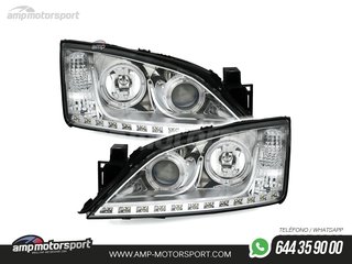 FAROS DELANTEROS OJOS DE ANGEL + LUZ DIURNA PARA FORD MONDEO MK3
