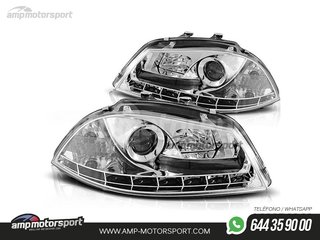 FAROS DELANTEROS LUZ DIURNA LED REAL DRL PARA SEAT IBIZA / CORDOBA 6L