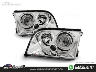 FAROS DELANTEROS LUPA PARA MERCEDES CLASE S W140