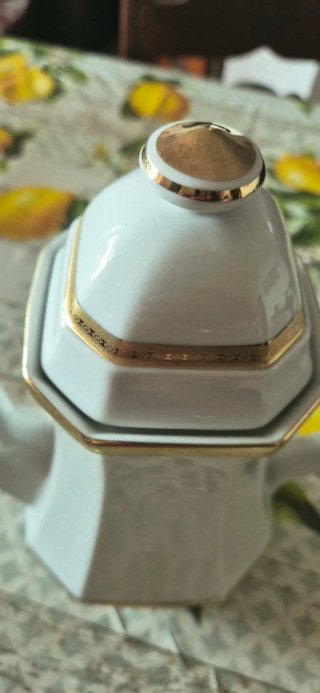 Teiera Winterling Bavaria con bordi oro