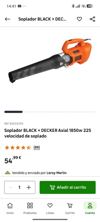 Sopladora Eléctrica Black+Decker