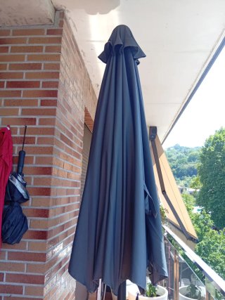 Sombrilla de terraza negra