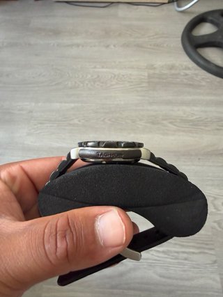 Reloj TAG Heuer Cronógrafo Negro y Plateado