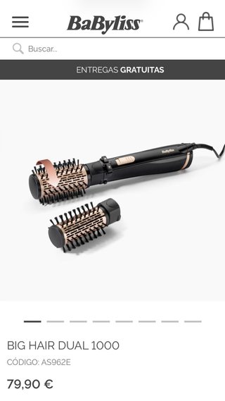 Cepillo giratorio Babyliss Big Hair Dual