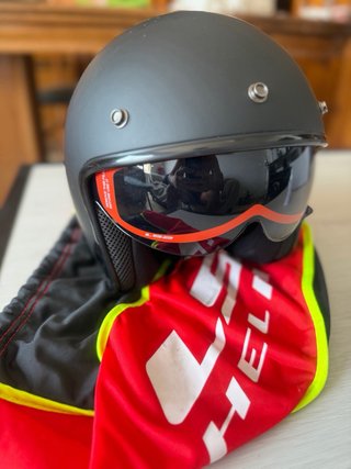 Casco LS2 OF601 Bob II Negro Mate