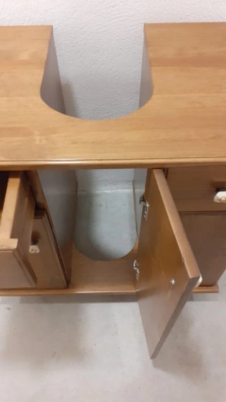 Mueble de baño de madera para lavabo