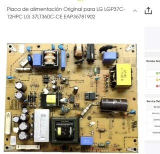 Placa de alimentación LG LGP37C-12HPC