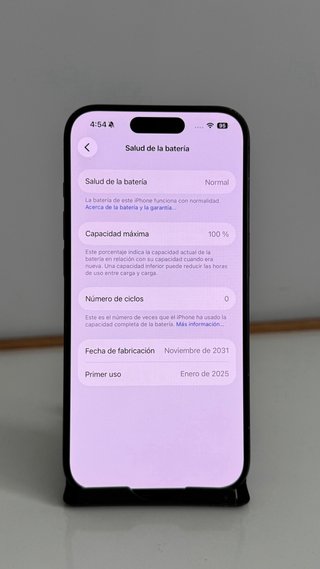 iPhone 15 Pro 256GB Negro Titanio - 100% Batería