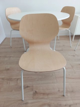 Sillas SKÅLSTA IKEA Roble y Metal, como nuevas