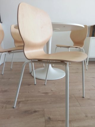 Sillas SKÅLSTA IKEA Roble y Metal, como nuevas