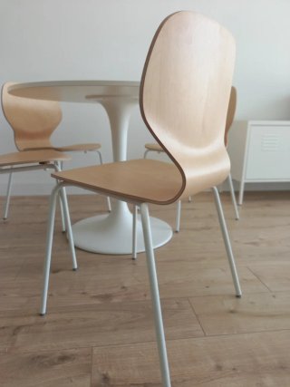 Sillas SKÅLSTA IKEA Roble y Metal, como nuevas