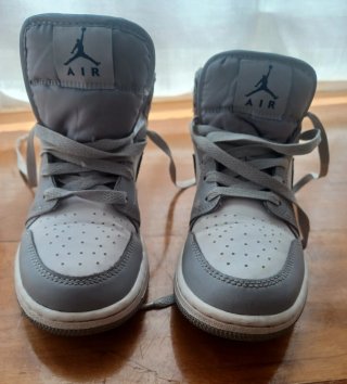 Zapatillas niño Nike Air Jordan blanco, gris, azul