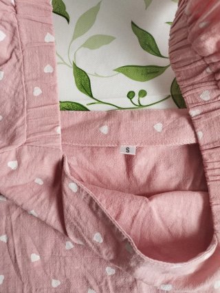 Blusa rosa corazones. Talla S