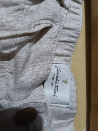 Conjunto Lino Emilio Tucci Beige Talla M
