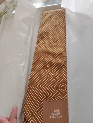 Corbata Real Alcázar Sevilla Naranja