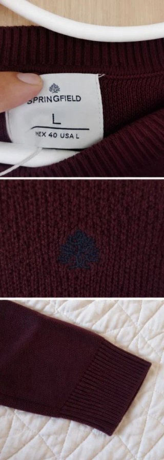 Jersey de punto rojo