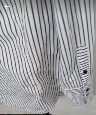 Camisa Nueva a Mango Talla M Rayas Blanco y Negro
